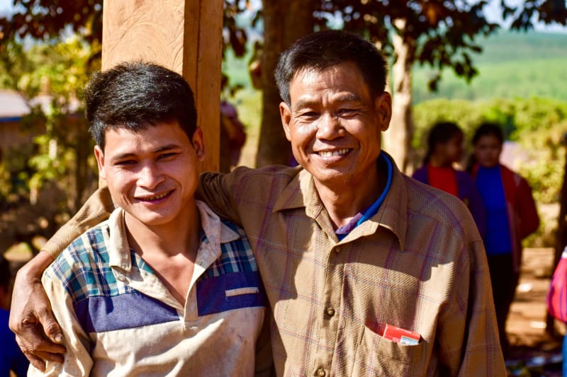 A father and son from Roy Village, Cambodia